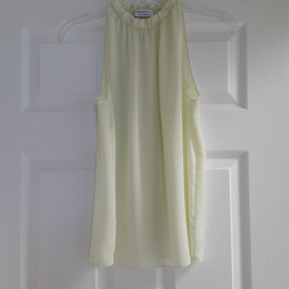 Bailey 44 Lime Green Sleeveless Top Size XS
